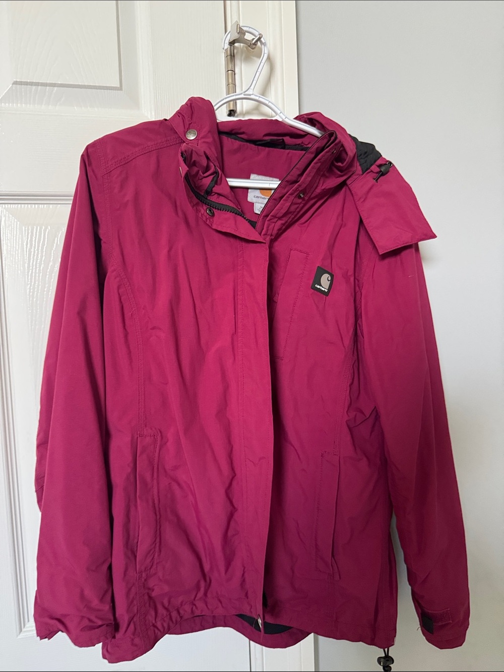 Carhartt Women's Fuchsia Hooded Ski Jacket Med